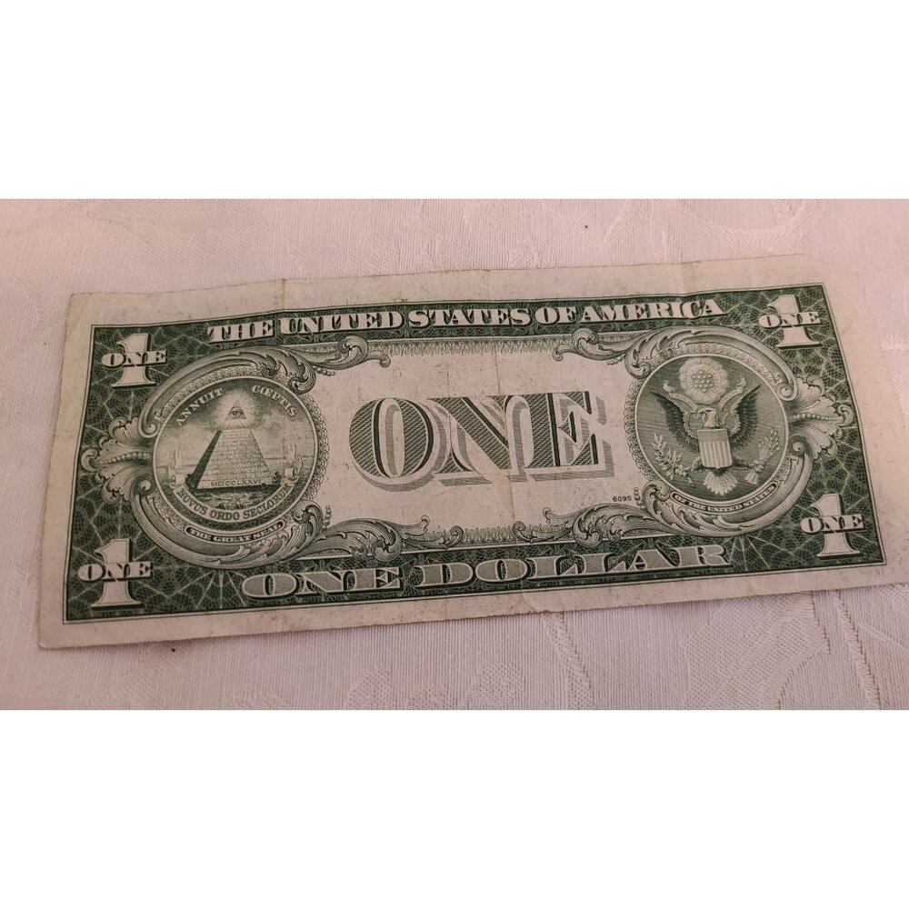 Vintage 1935E $1 Dollar Bill Silver Certificate Blue Note Circulated SHIPS FREE - Picture 7 of 9